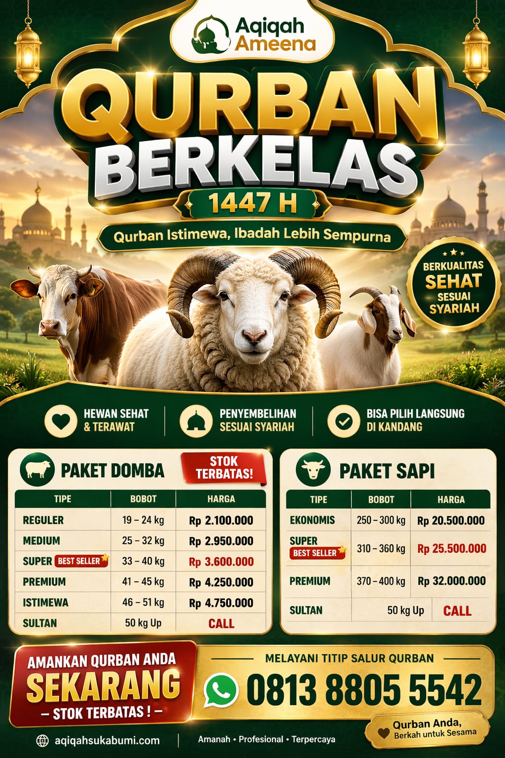 Harga qurban Sukabumi